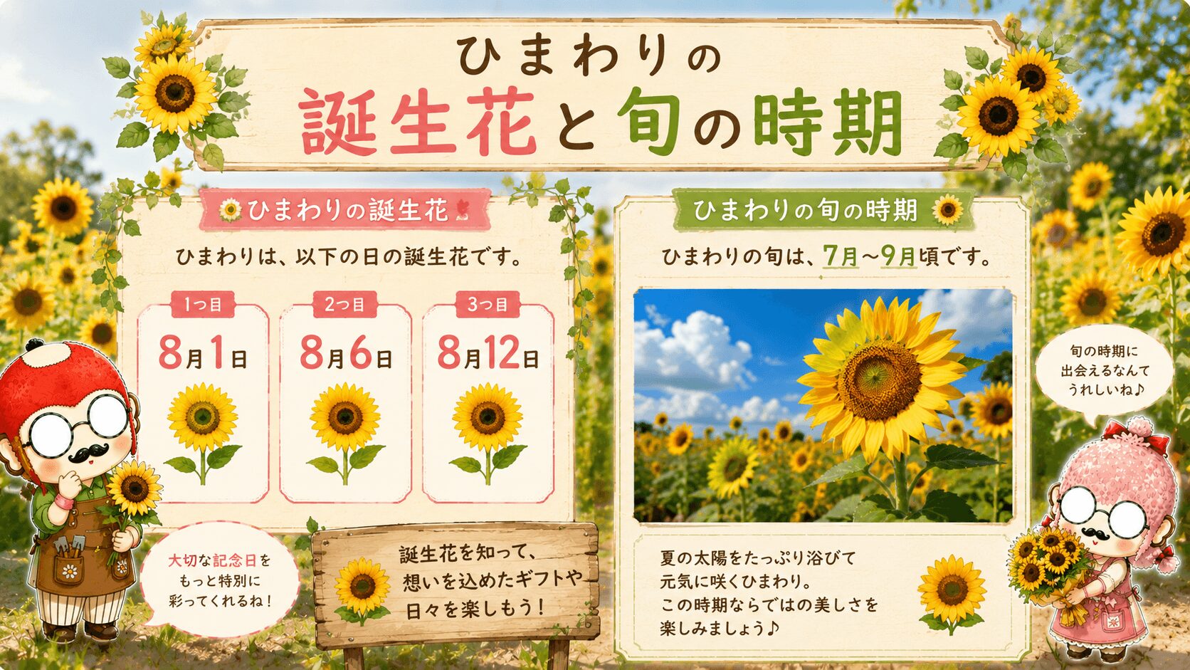 ひまわりの誕生花