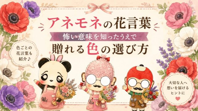 アネモネの花言葉｜怖い意味を知ったうえで贈れる色の選び方