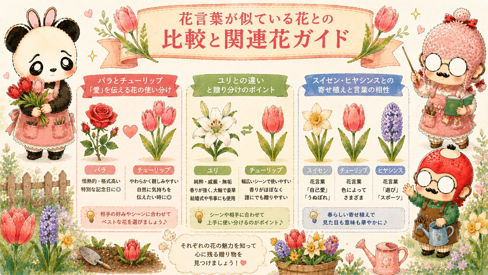 チューリップの花言葉と似ている花
