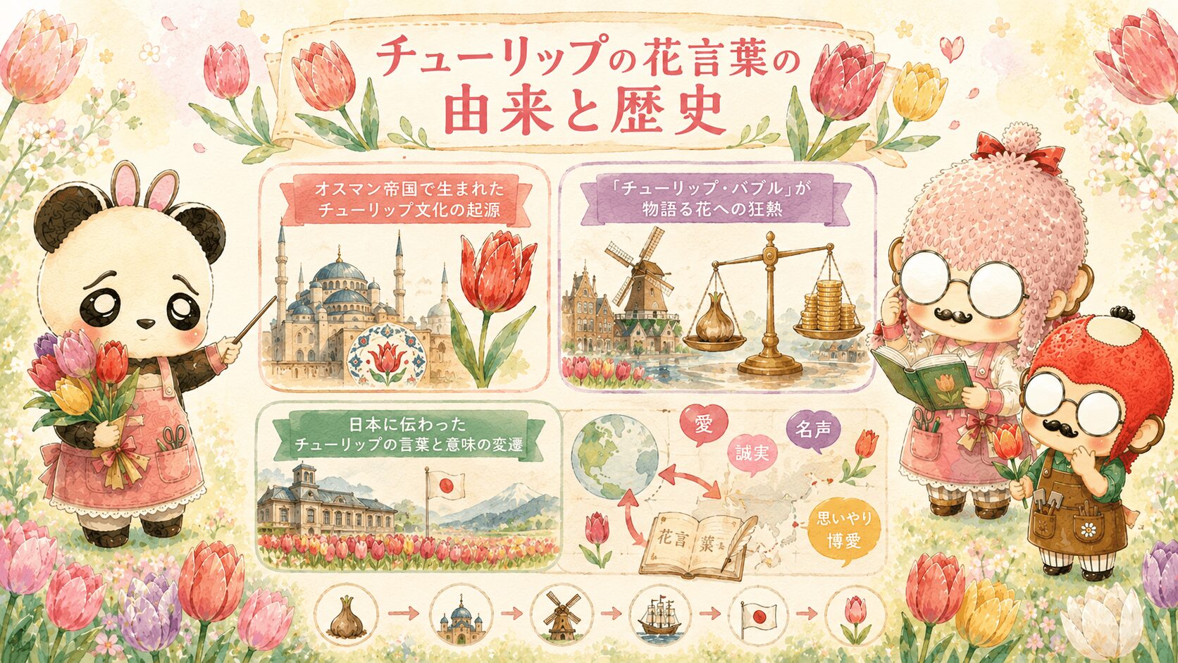 チューリップの花言葉の由来