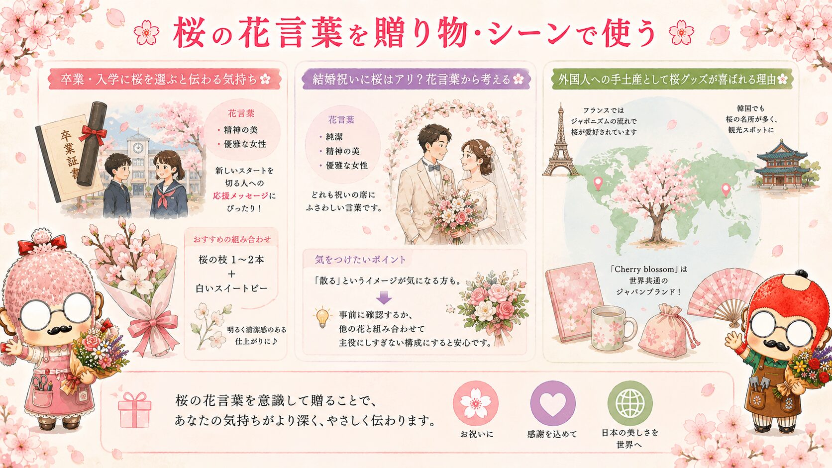桜の花言葉と贈り物ガイド