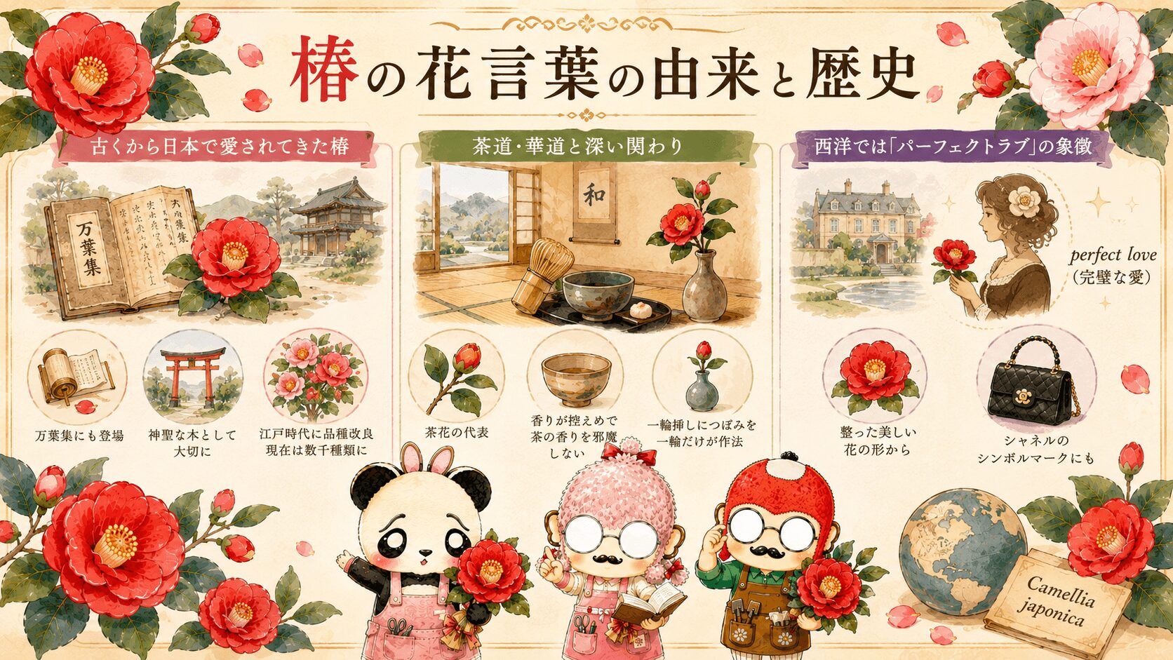 椿の花言葉の由来