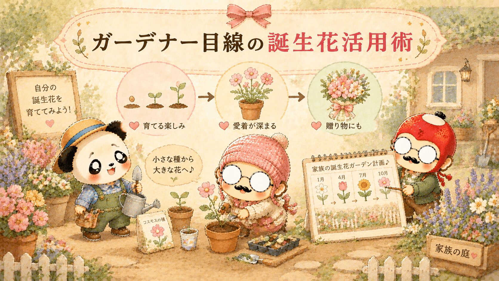 ガーデナー目線の誕生花活用術