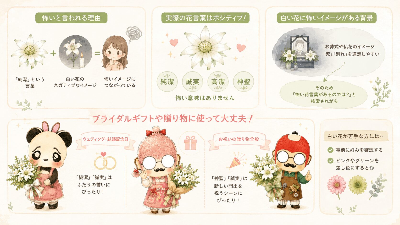 フランネルフラワーの花言葉は怖い？
