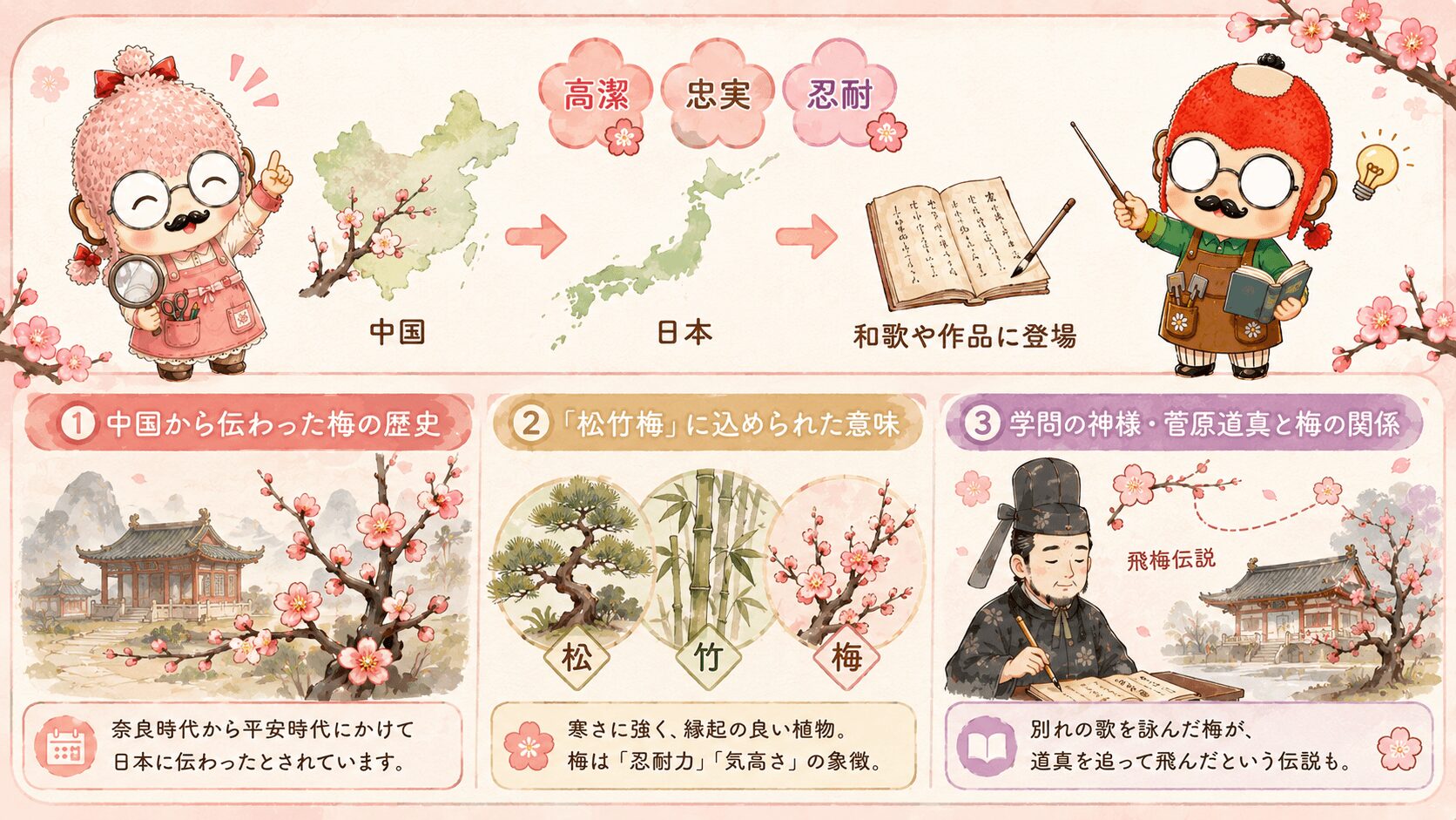 梅の歴史と文化の学び