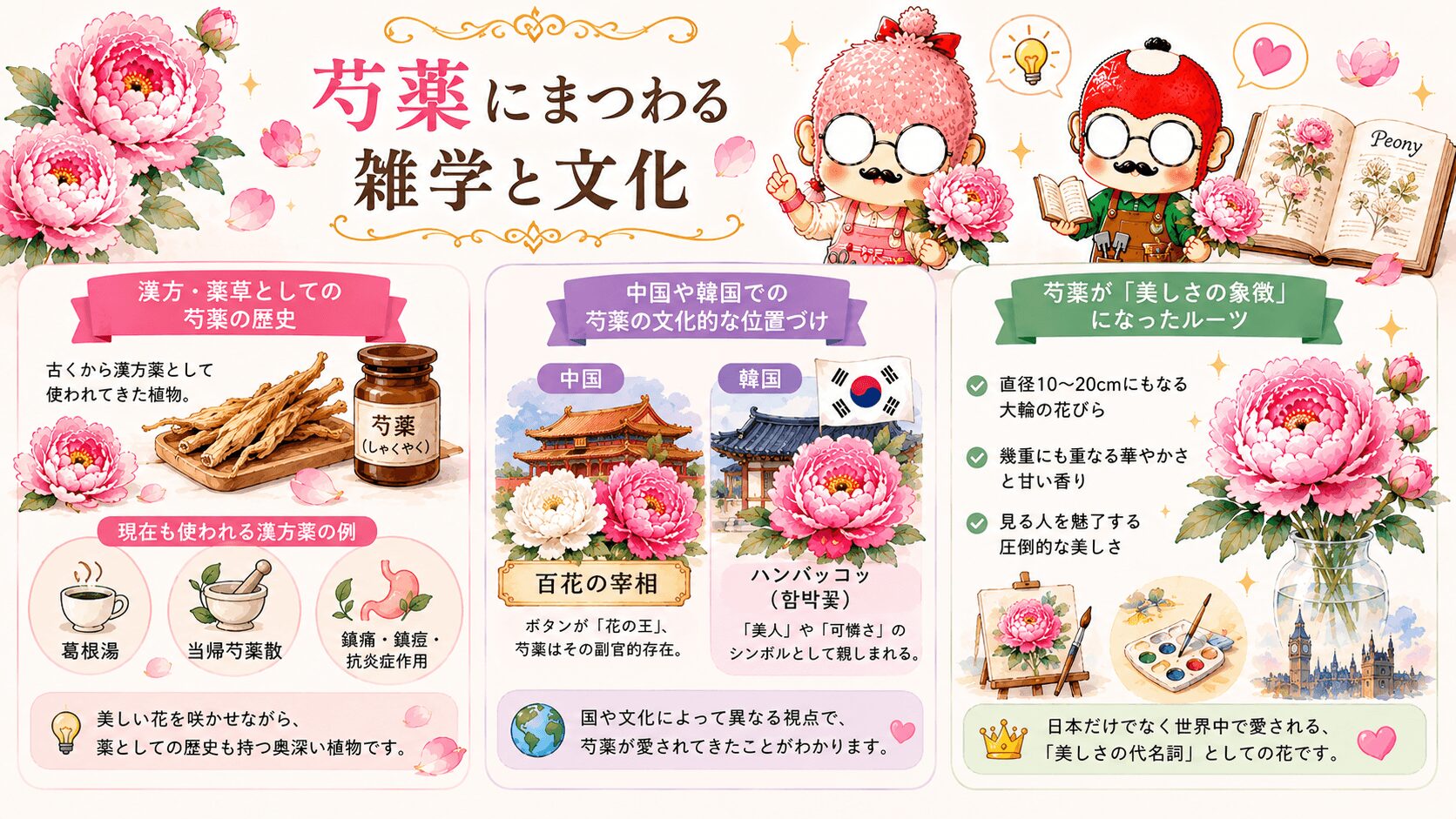 芍薬にまつわる雑学と文化