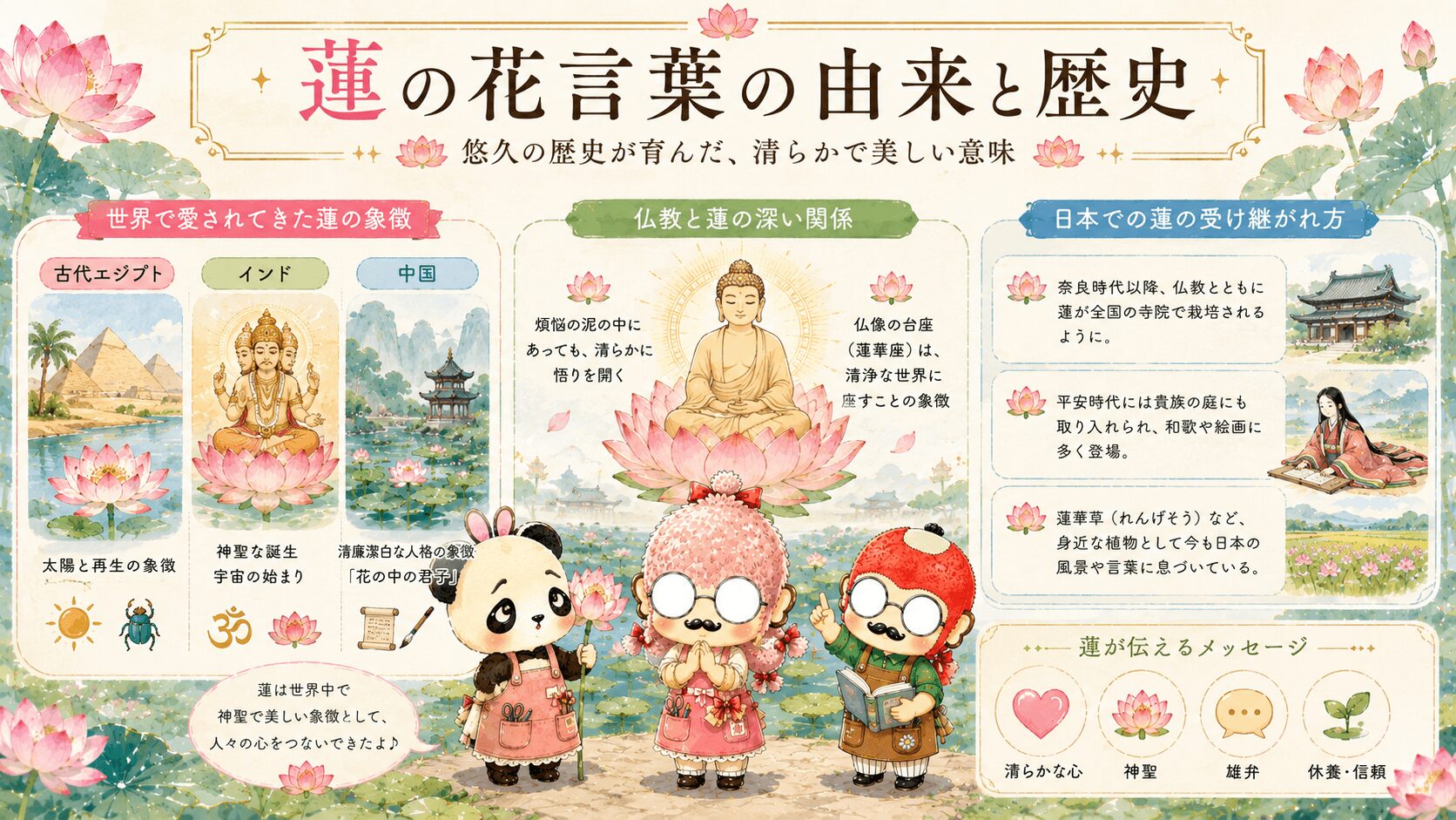 蓮の花言葉の由来