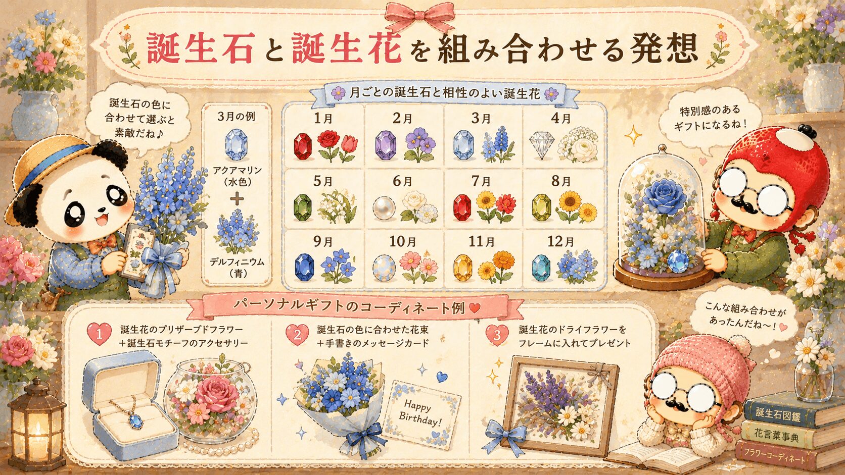 誕生石と誕生花