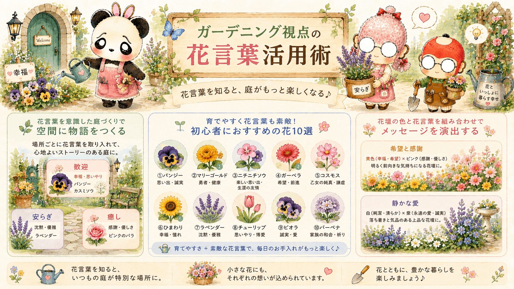 ガーデニングと花言葉