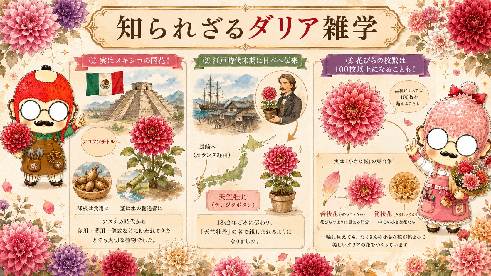 ダリアの雑学