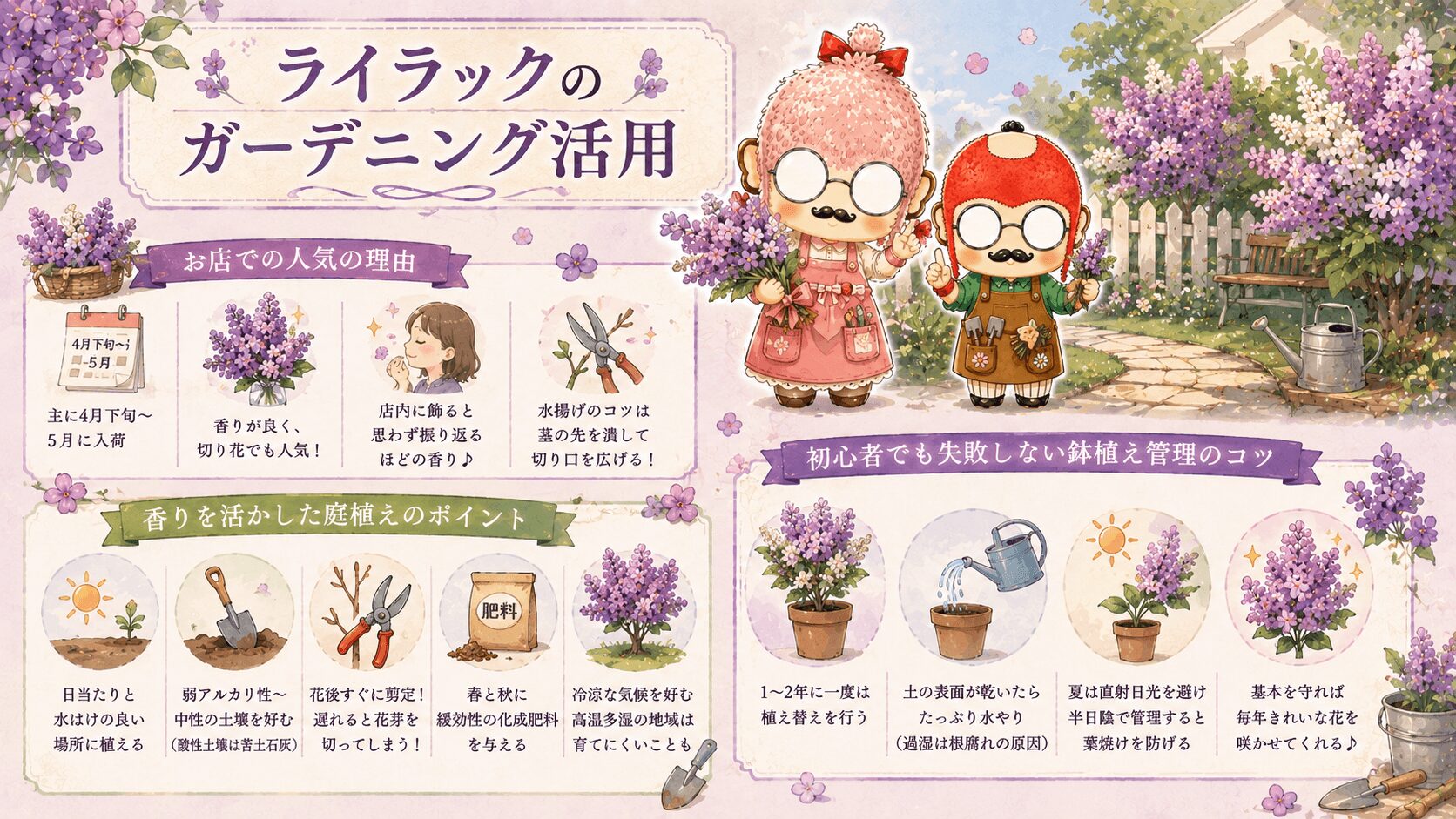 ライラックのガーデニング活用