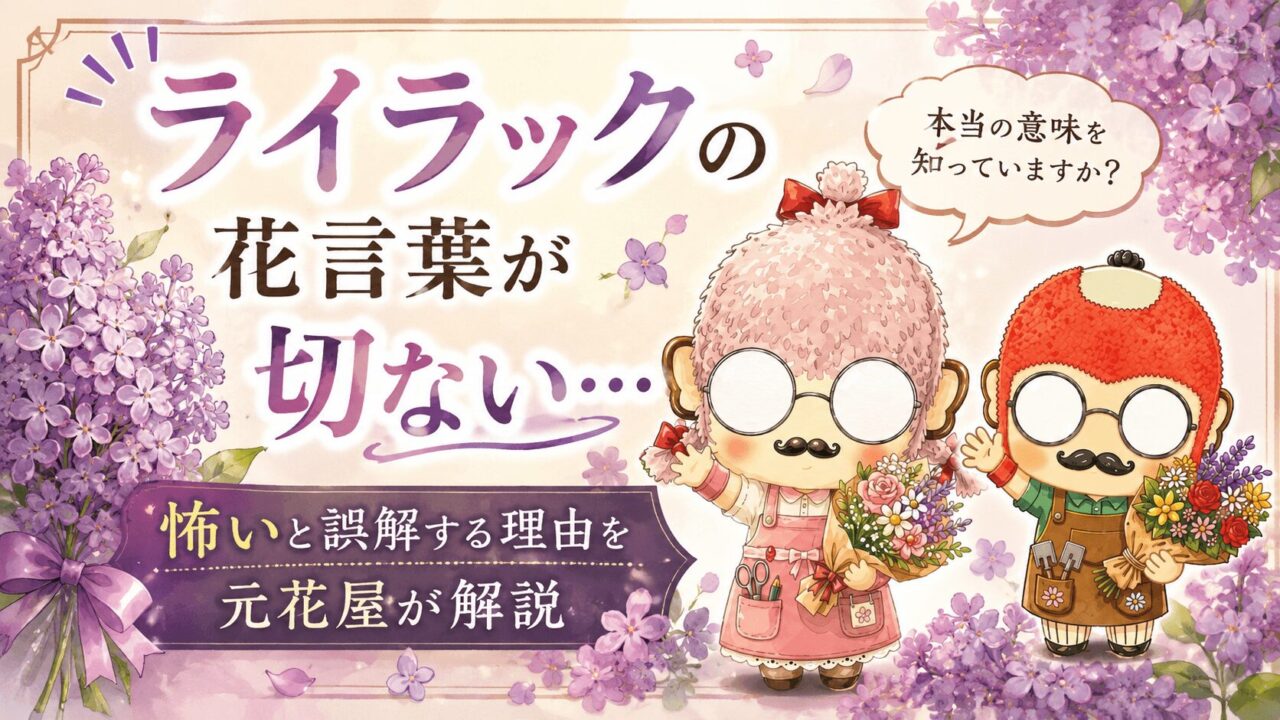 ライラックの花言葉が切ない…怖いと誤解する理由を元花屋が解説