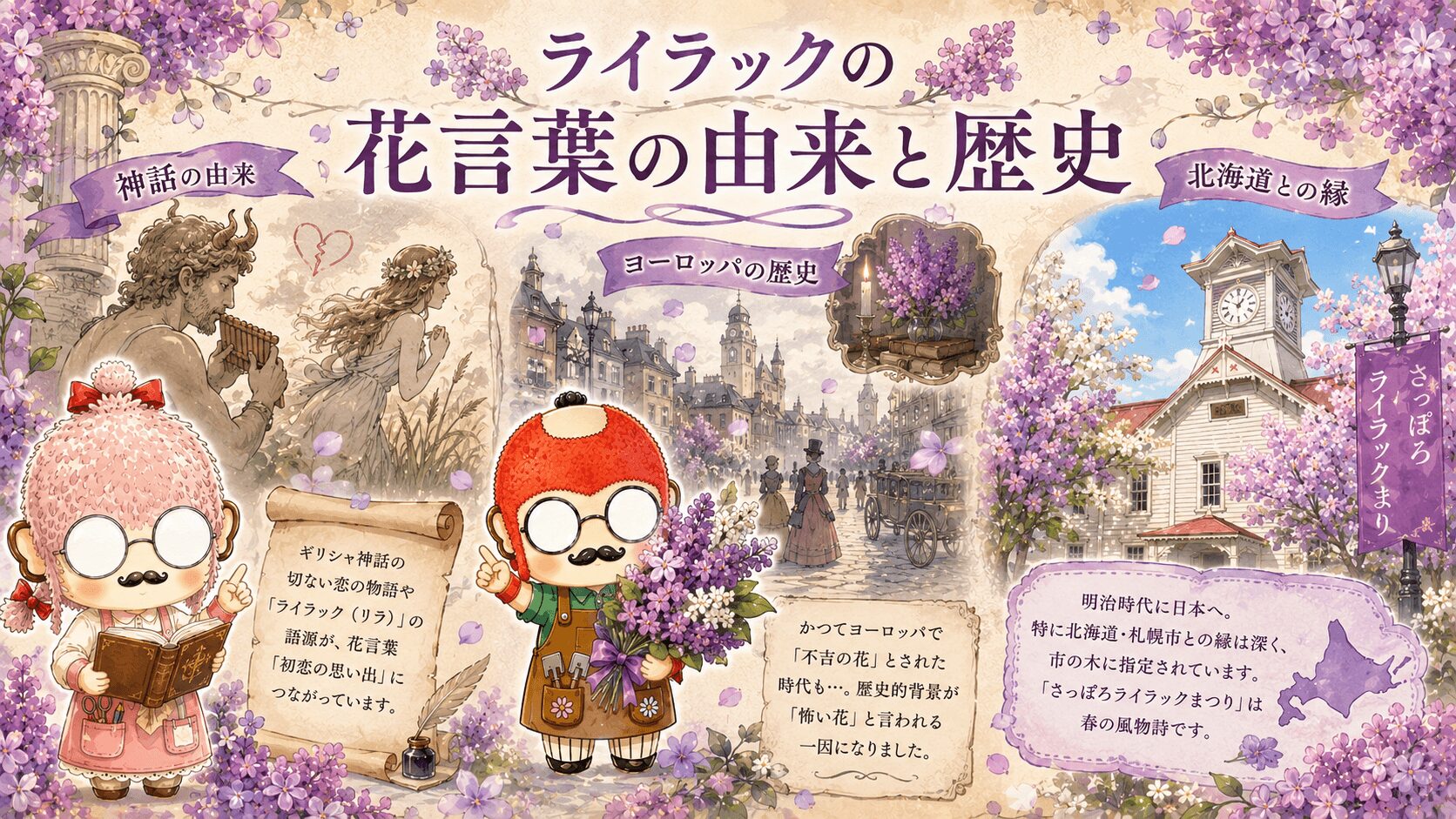 ライラックの花言葉の由来