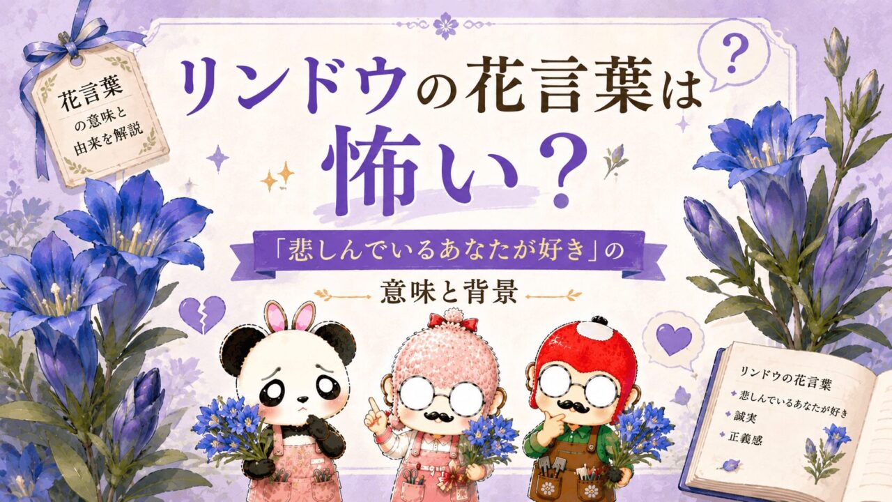リンドウの花言葉は怖い？悲しんでいるあなたが好きの意味と背景