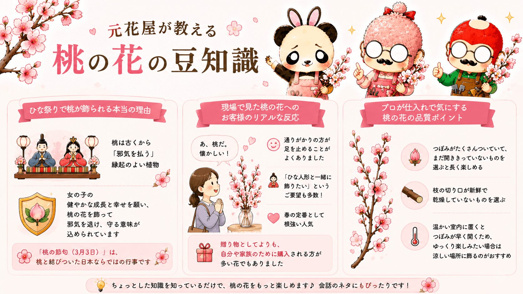 桃の花の豆知識