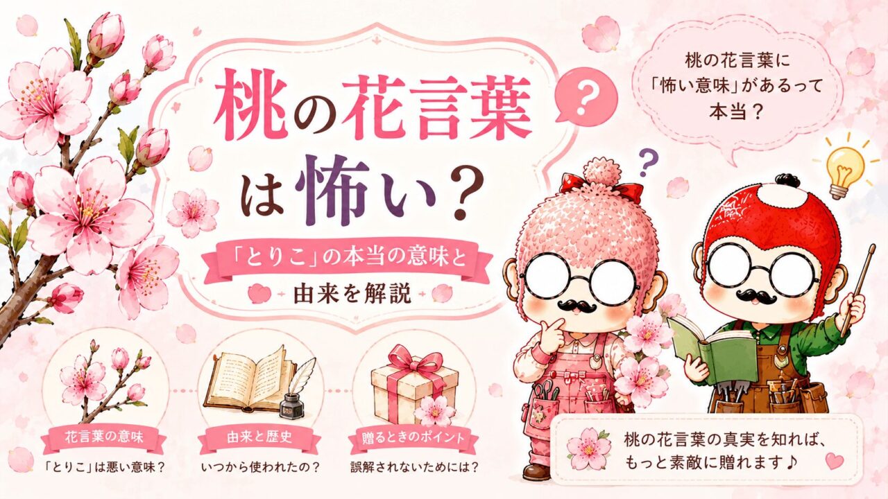 桃の花言葉は怖い?「とりこ」の本当の意味と由来を解説