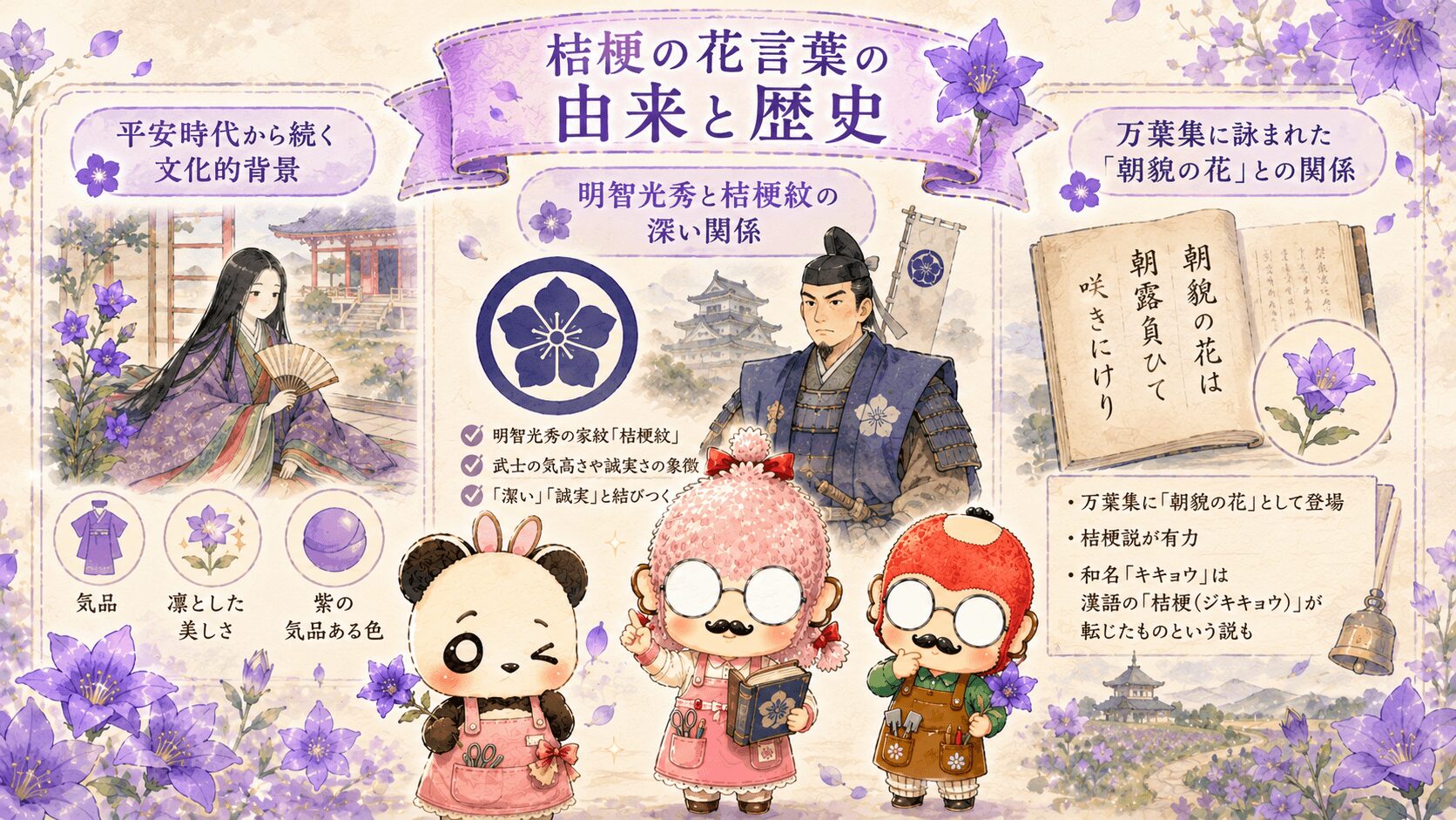 桔梗の花言葉の由来
