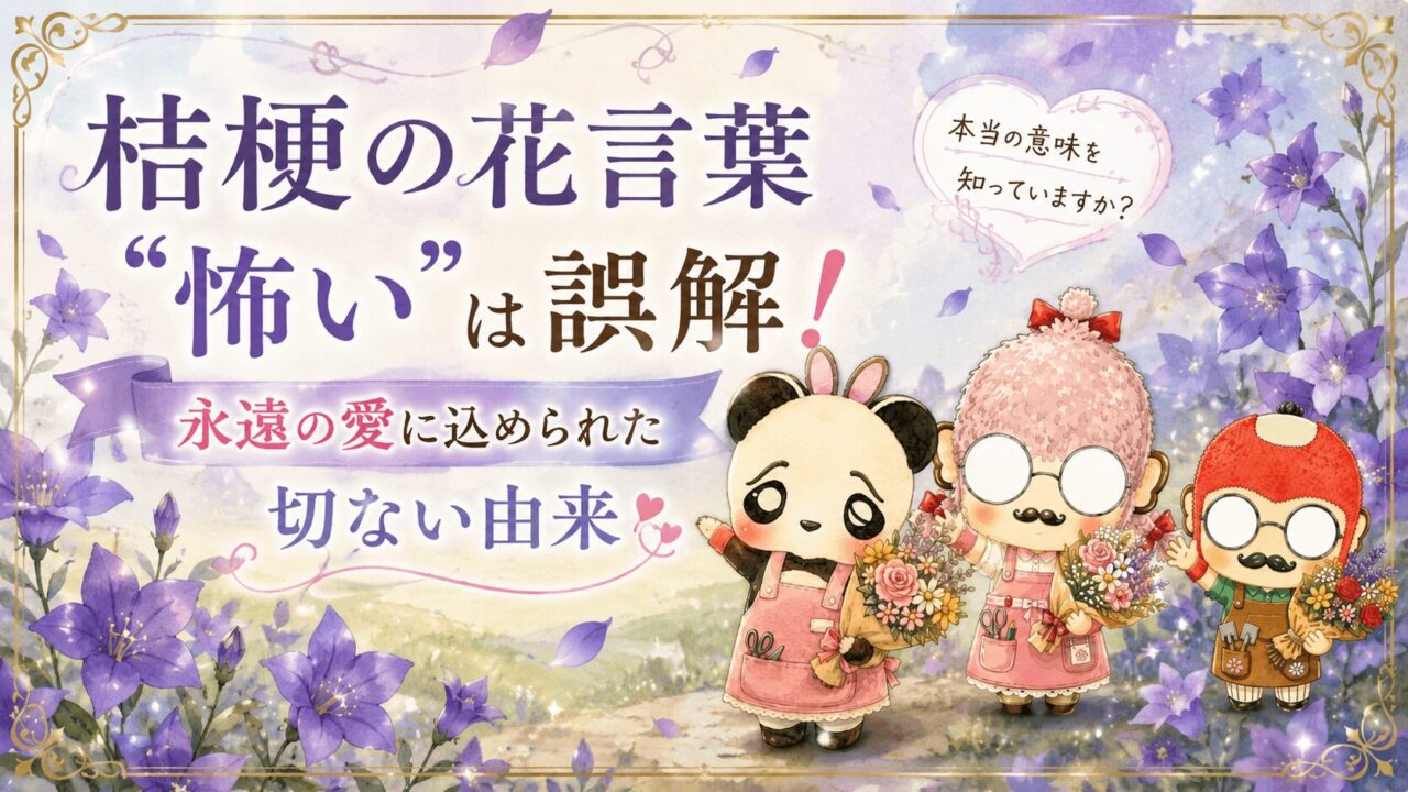 桔梗の花言葉「怖い」は誤解！永遠の愛に込められた切ない由来