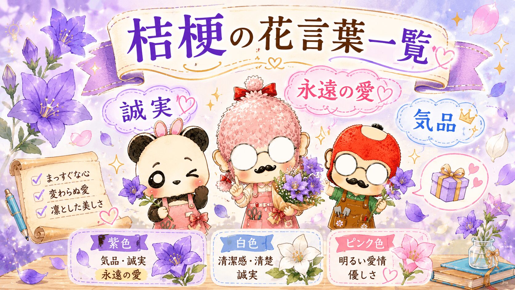 桔梗の花言葉一覧