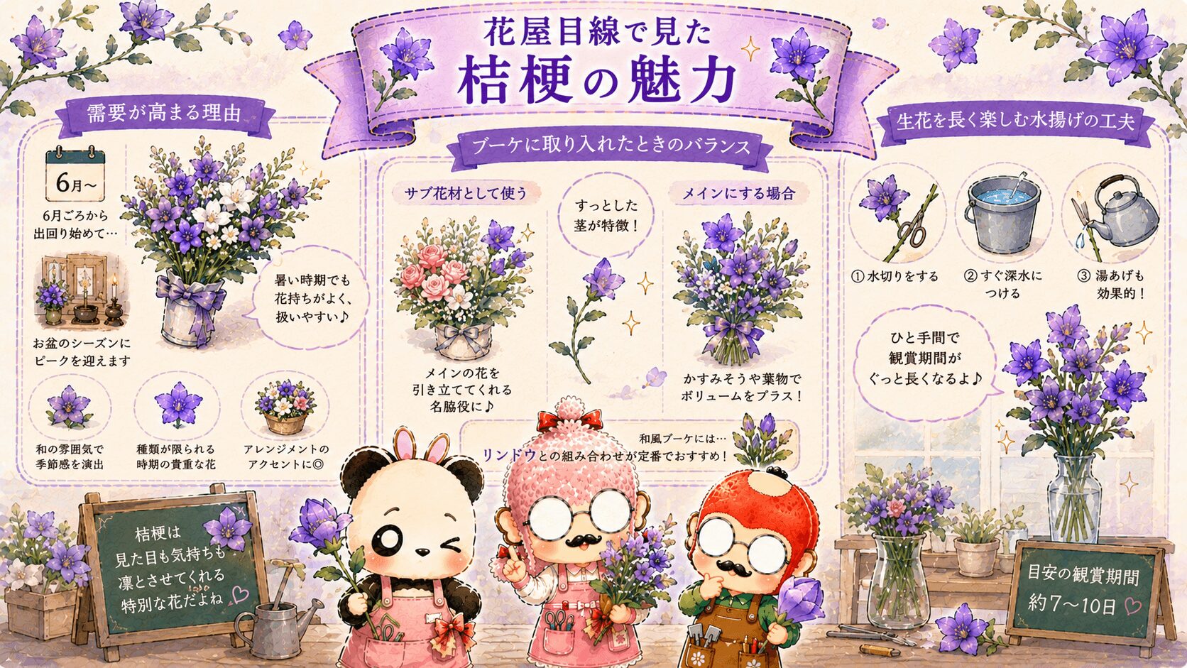 桔梗の魅力
