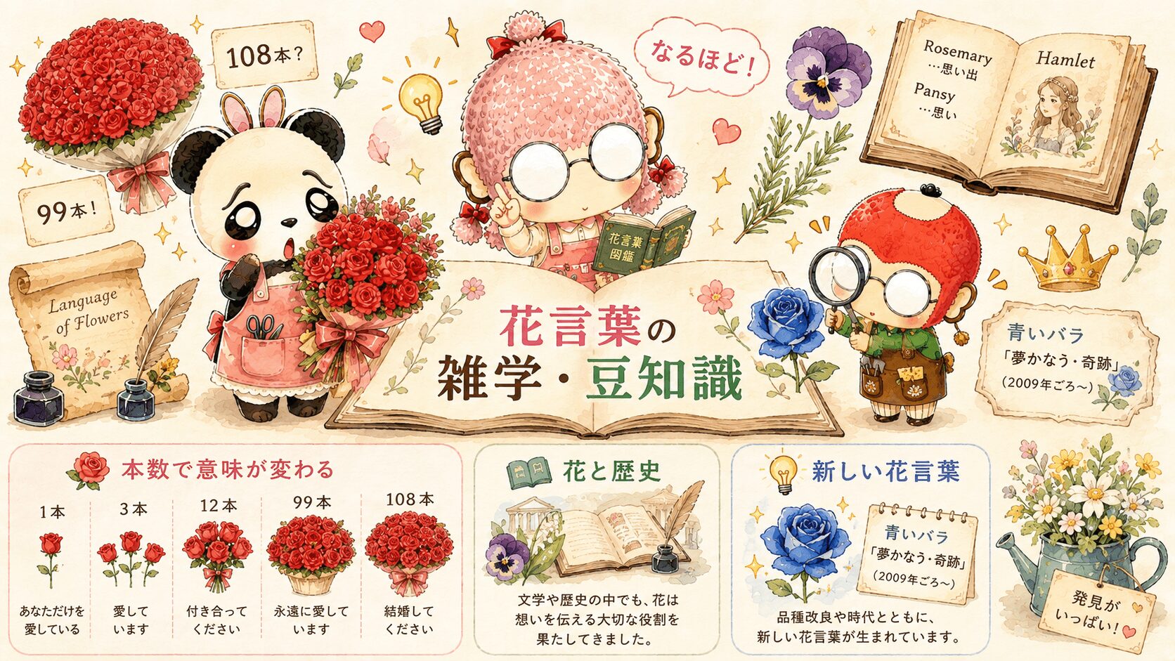 花言葉の雑学や豆知識