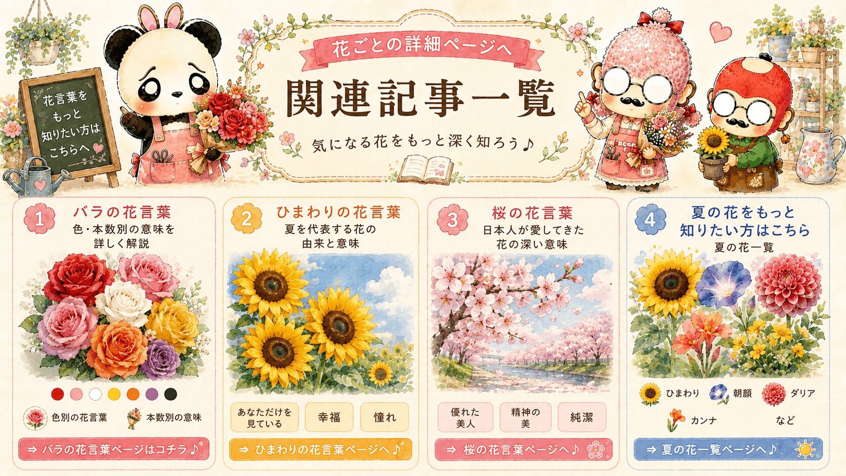 花言葉一覧に関して