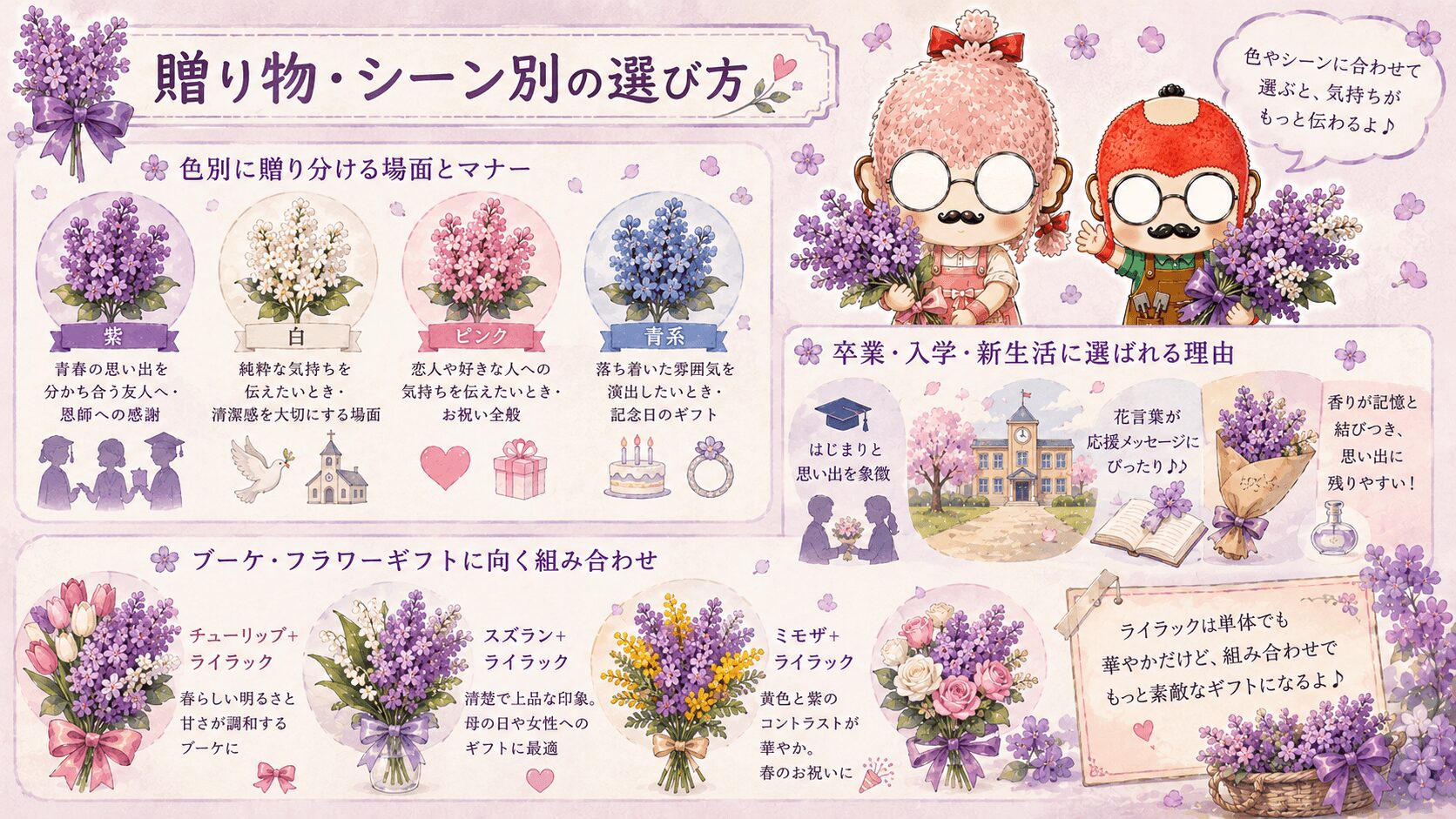 贈り物にぴったりなライラックの選び方