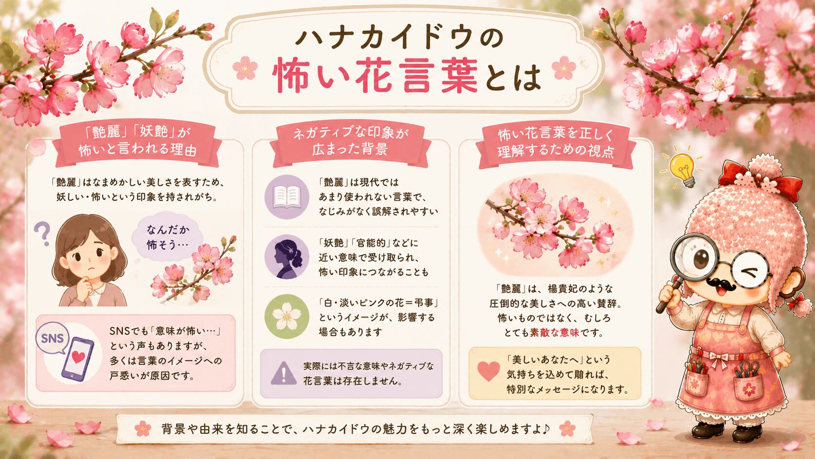ハナカイドウの怖い花言葉とは