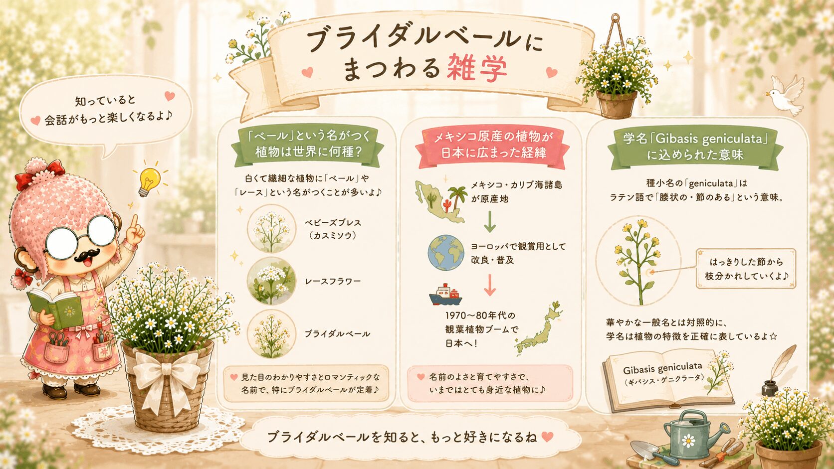 ブライダルベールの雑学