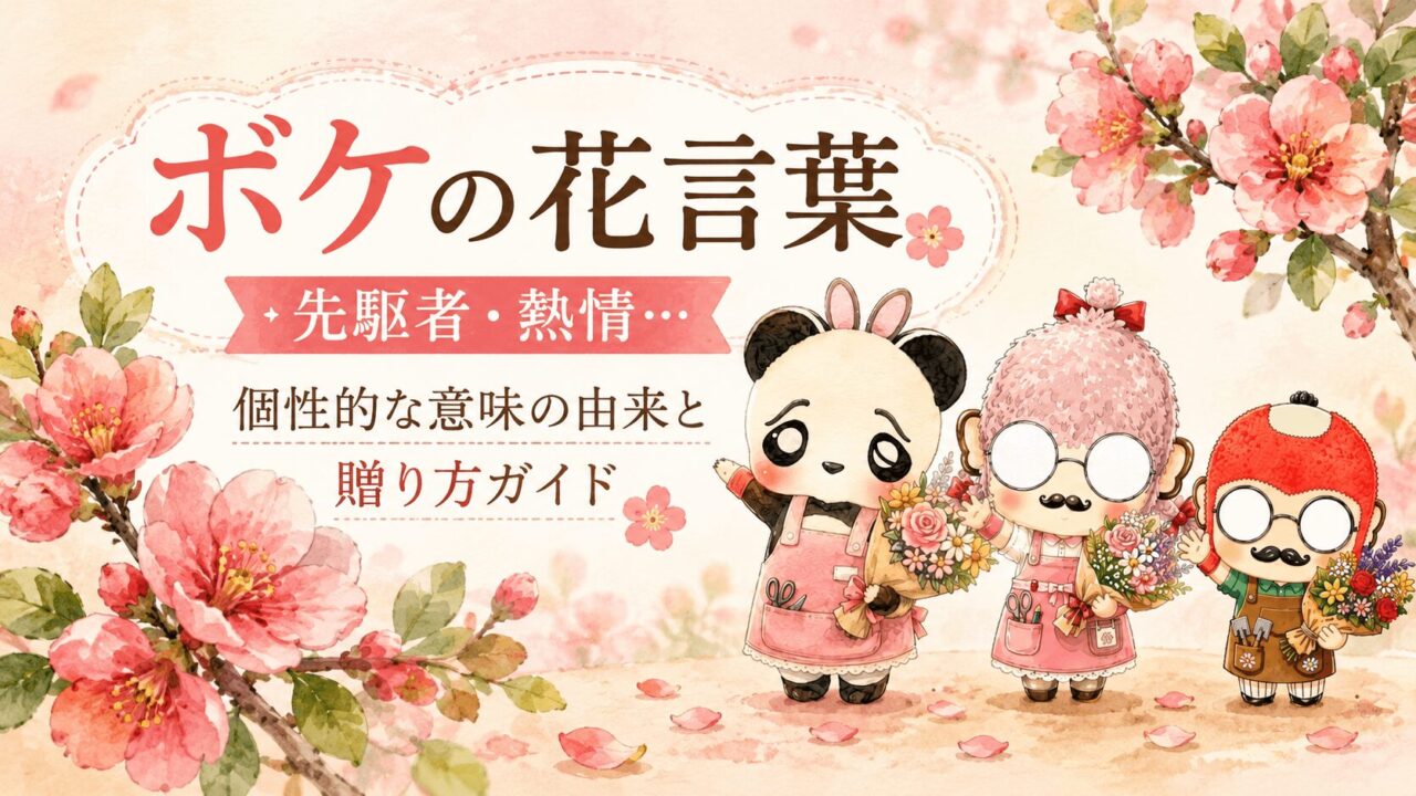 ボケの花言葉|先駆者・熱情…個性的な意味の由来と贈り方ガイド