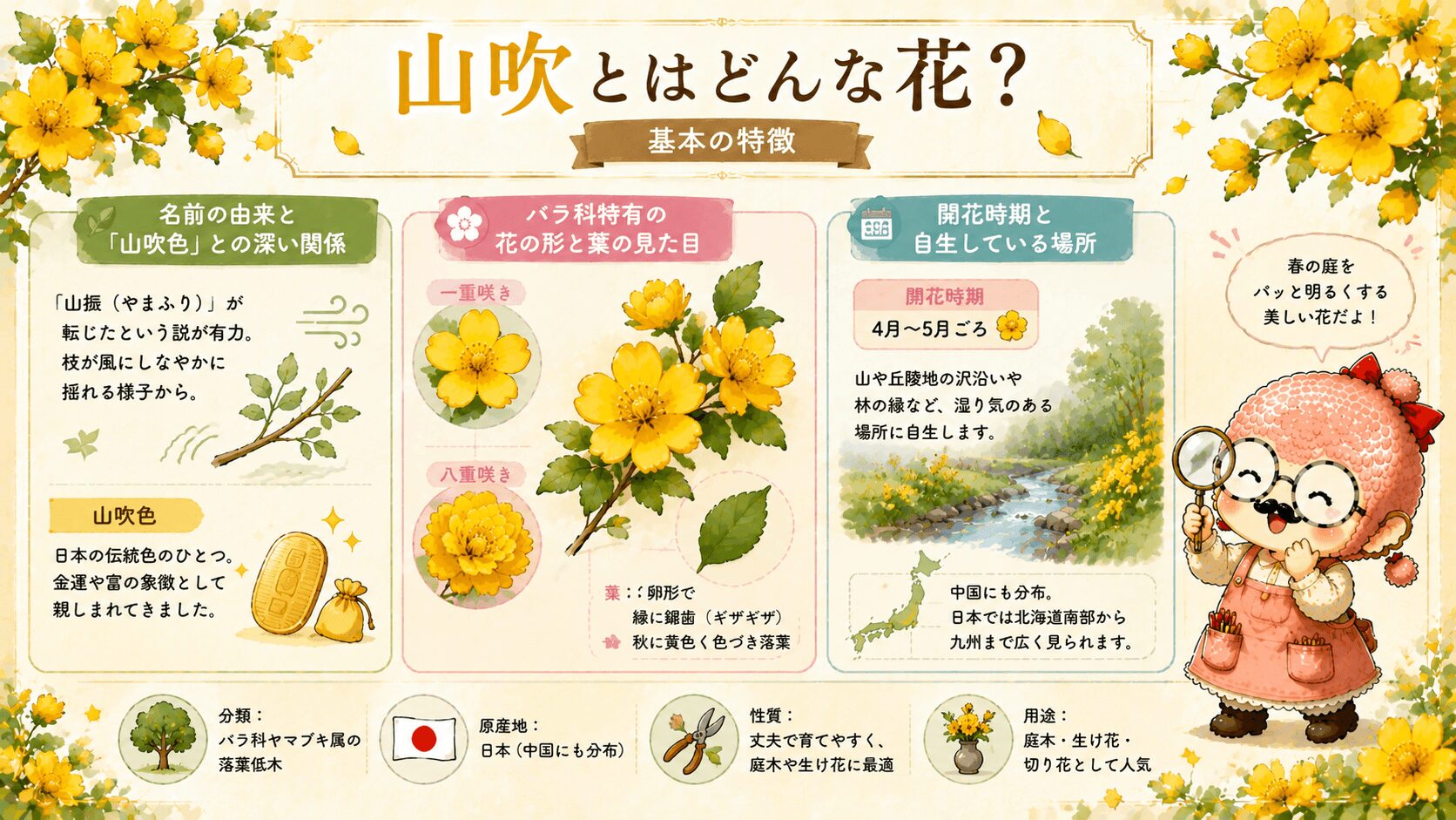 山吹とはどんな花