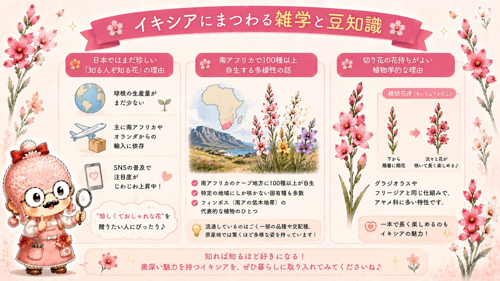 イキシアにまつわる雑学