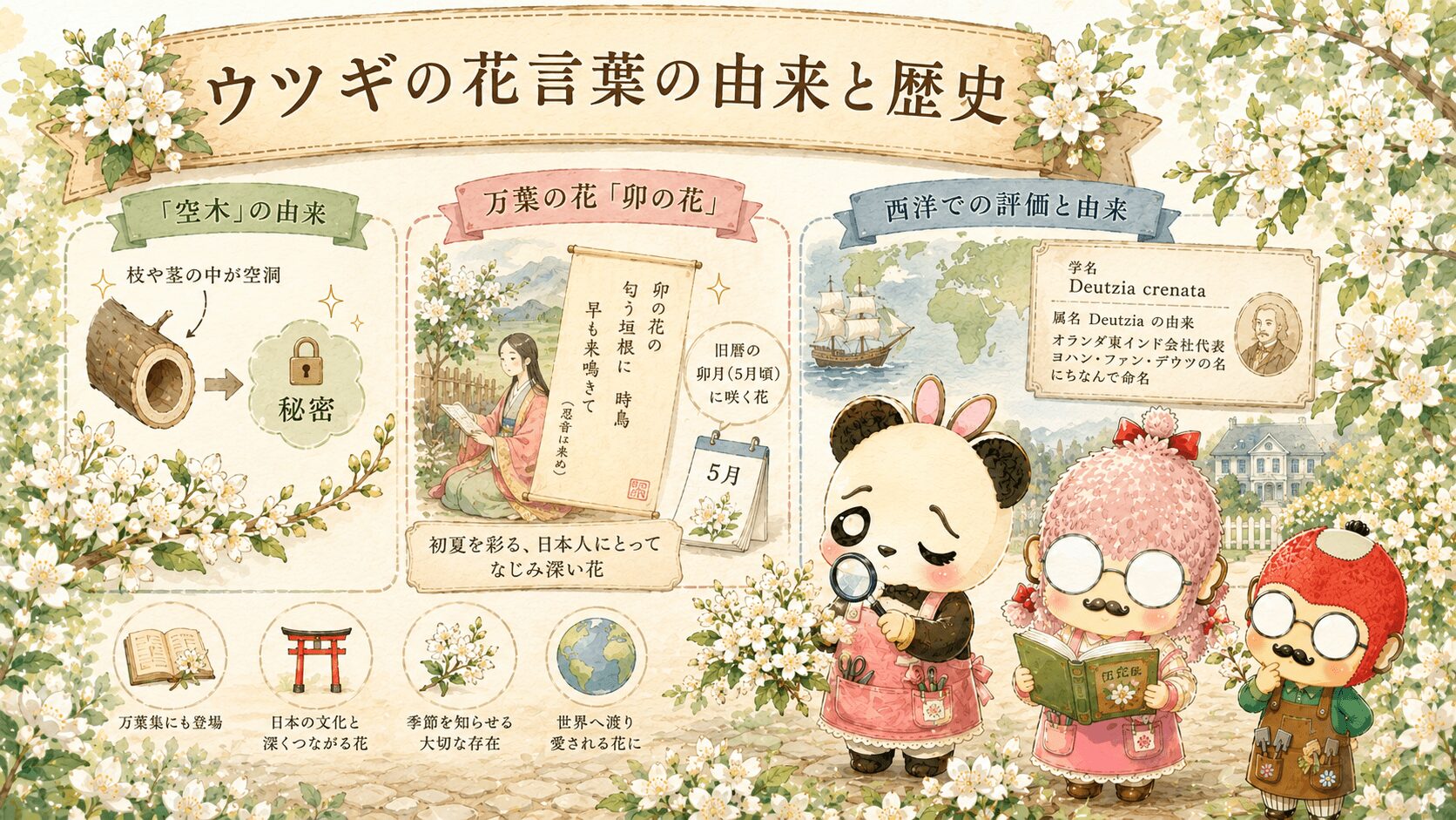 ウツギの花言葉の由来