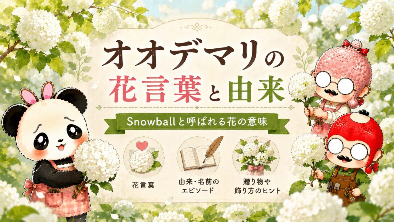 オオデマリの花言葉と由来｜Snowballと呼ばれる花の意味