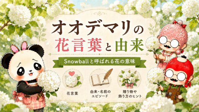 オオデマリの花言葉と由来｜Snowballと呼ばれる花の意味