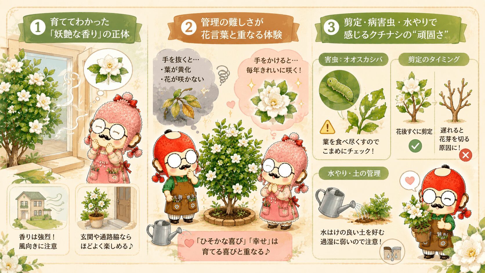ガーデニングとクチナシ