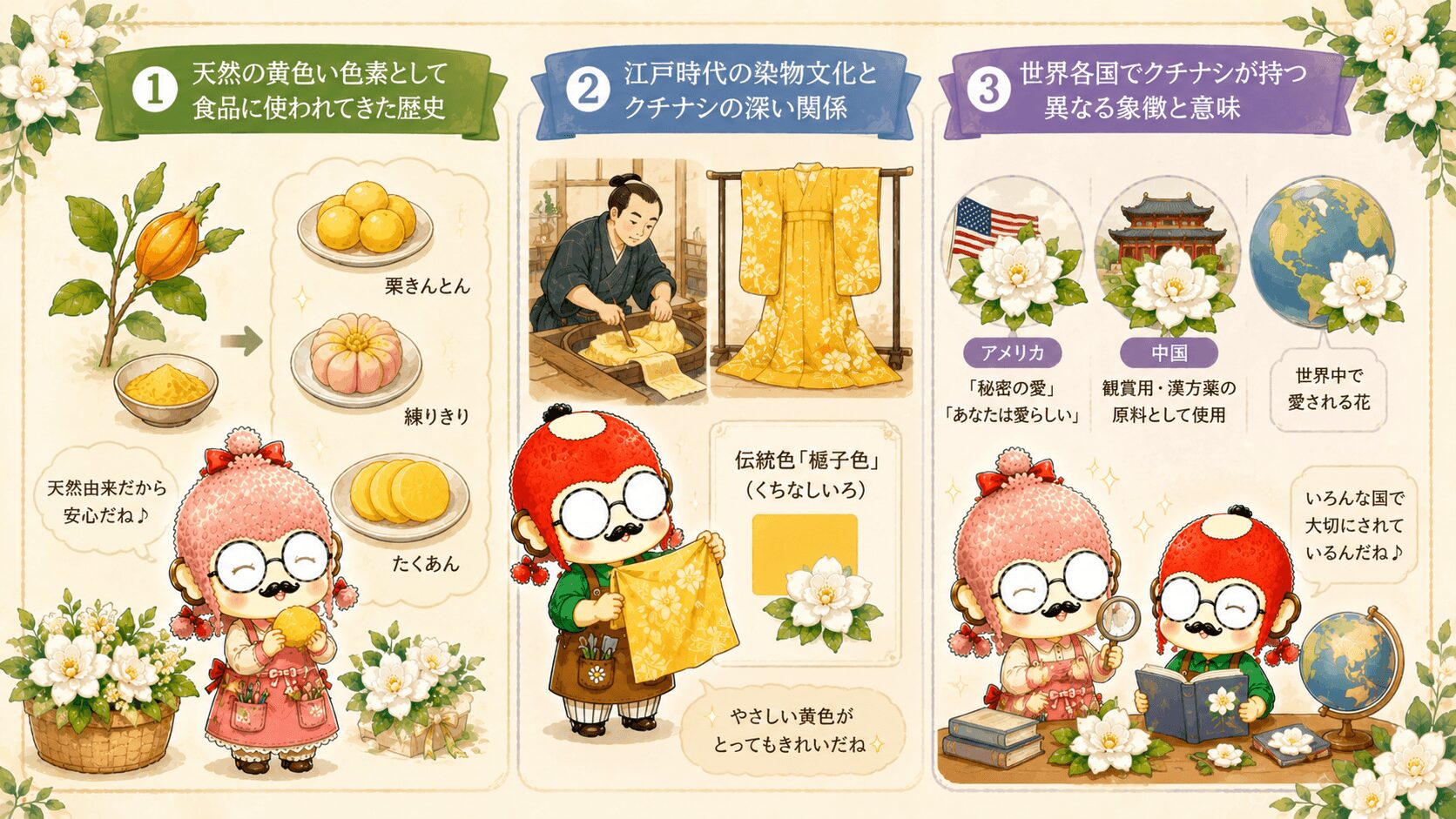 クチナシの雑学や豆知識