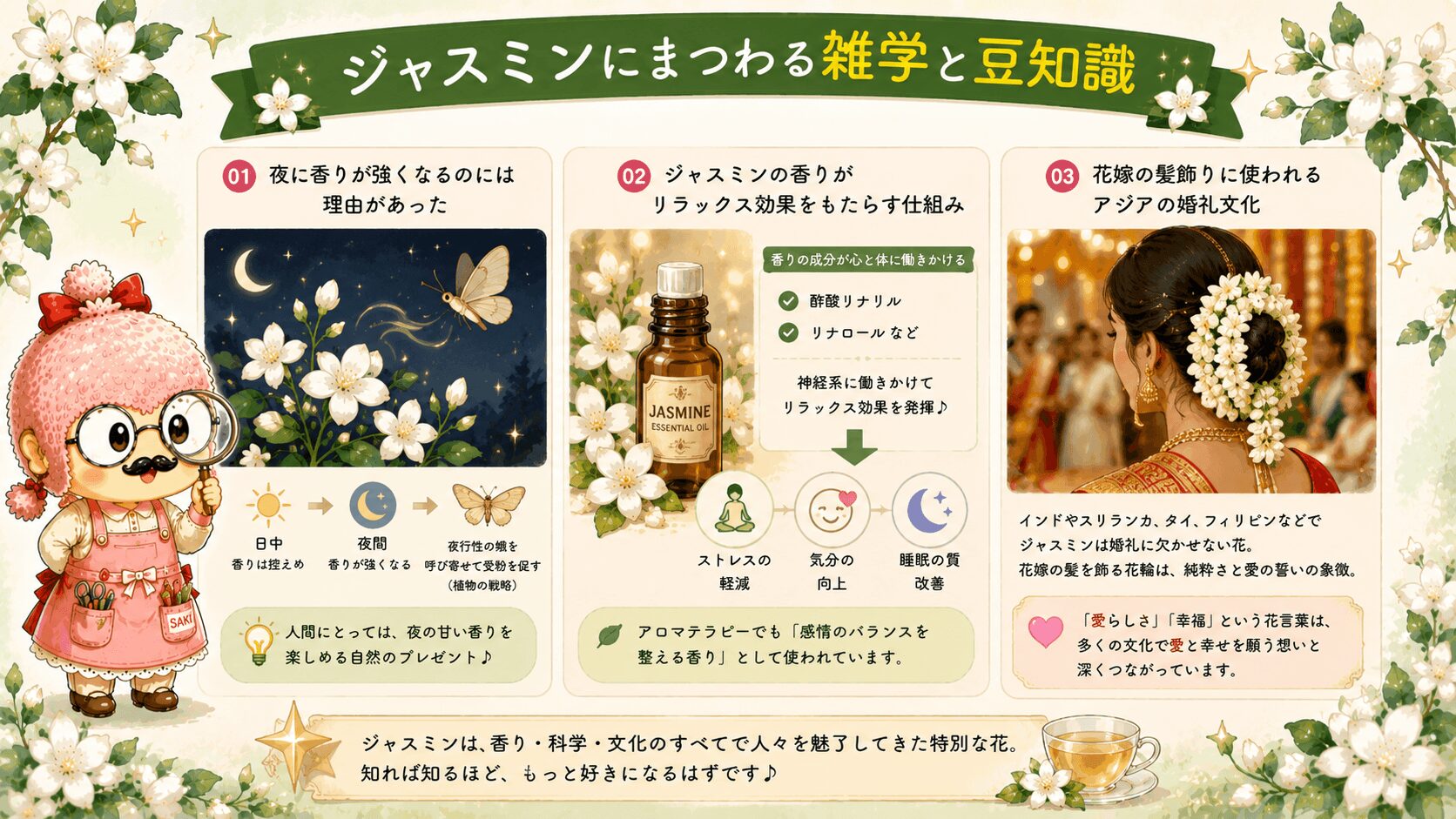 ジャスミンにまつわる雑学