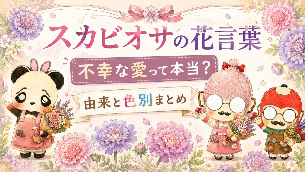 スカビオサの花言葉|不幸な愛って本当?由来と色別まとめ