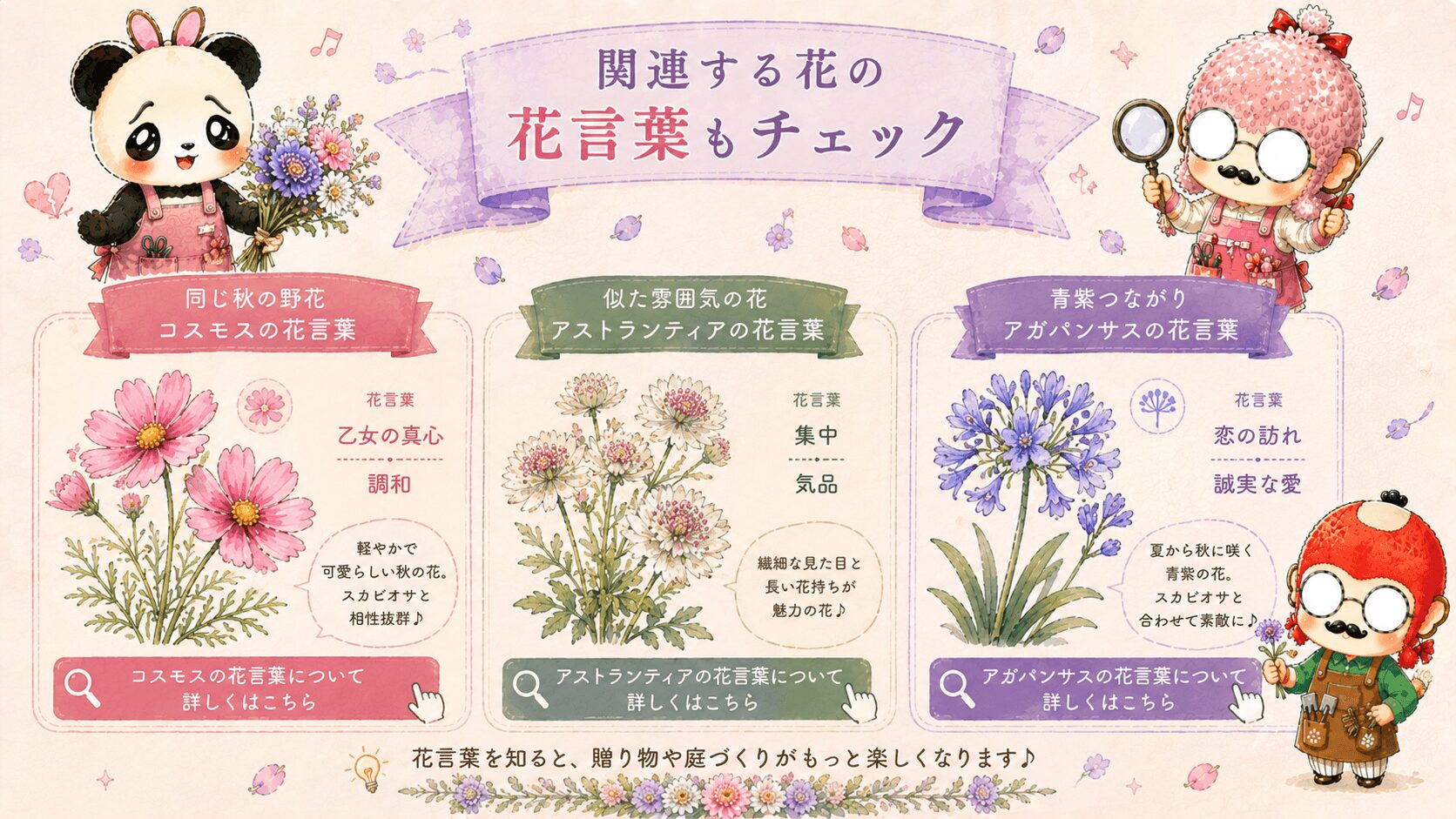 スカビオサの花言葉に関連する花