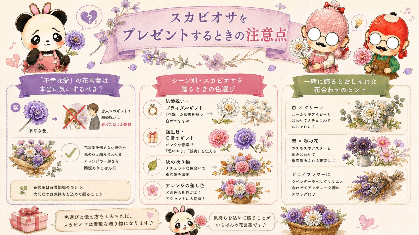 スカビオサの贈り方ガイド