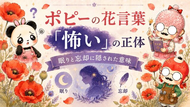 ポピーの花言葉「怖い」の正体｜眠りと忘却に隠された意味