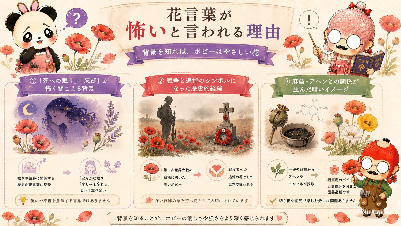 ポピーの花言葉は怖いのか