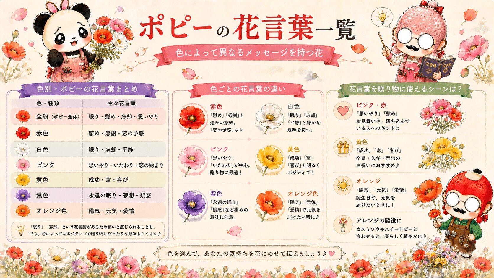 ポピー花言葉ガイド