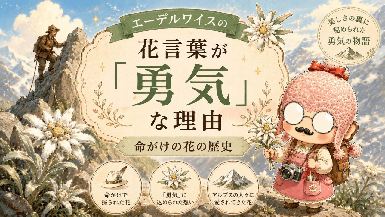 エーデルワイスの花言葉が「勇気」な理由|命がけの花の歴史