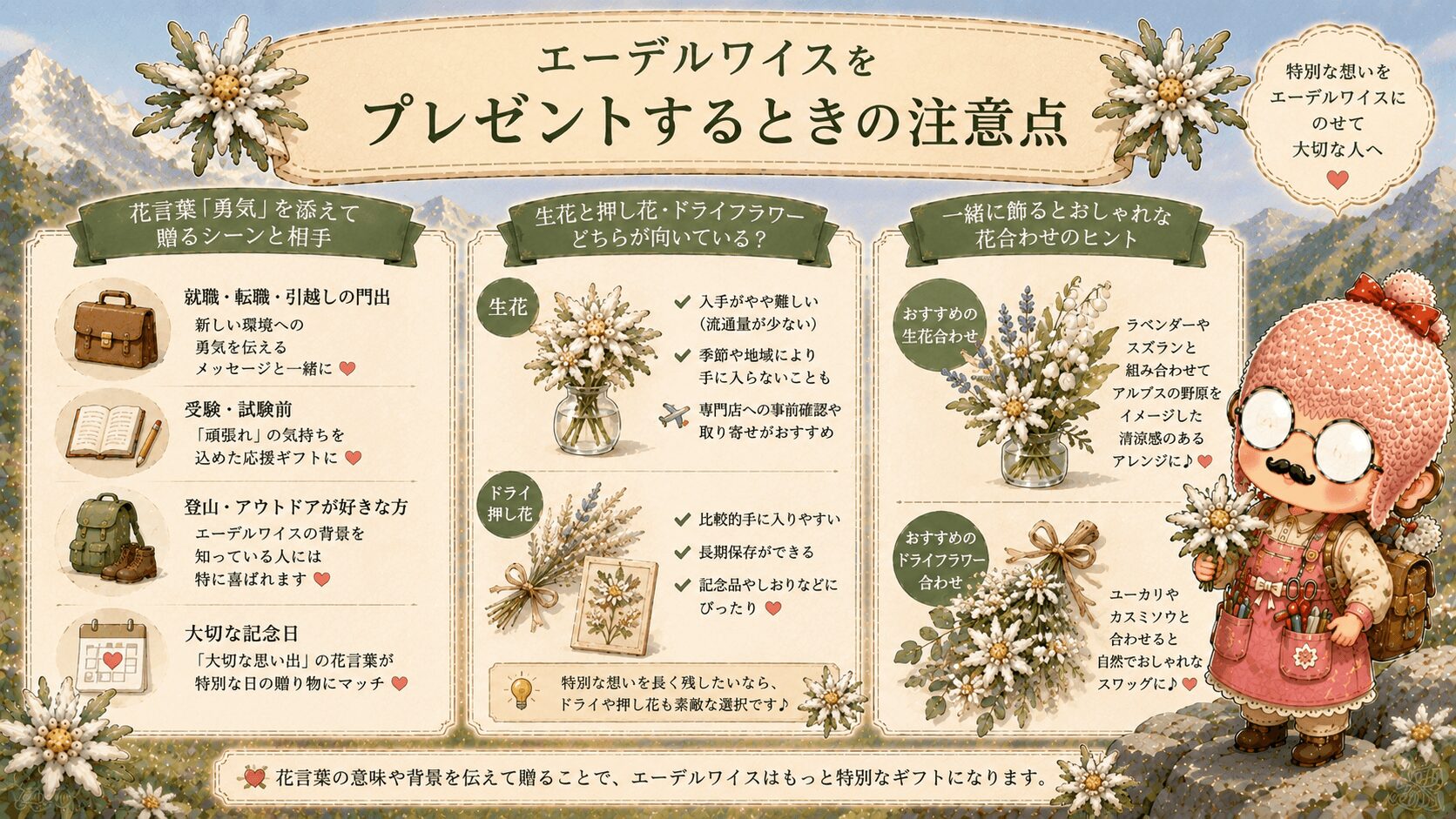 エーデルワイスの贈り方