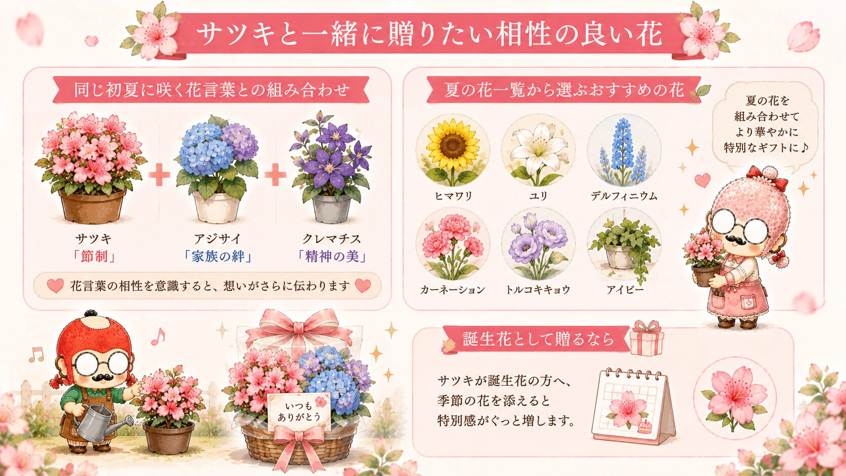 サツキと相性の良い花
