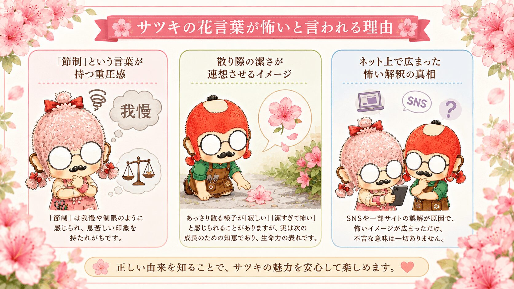 サツキの怖い花言葉とは