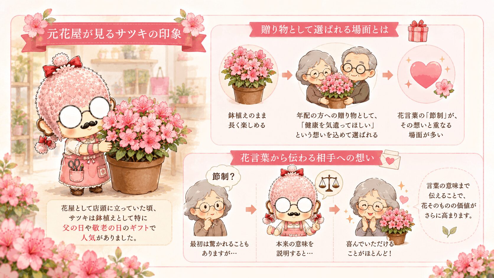サツキの贈り物ガイド