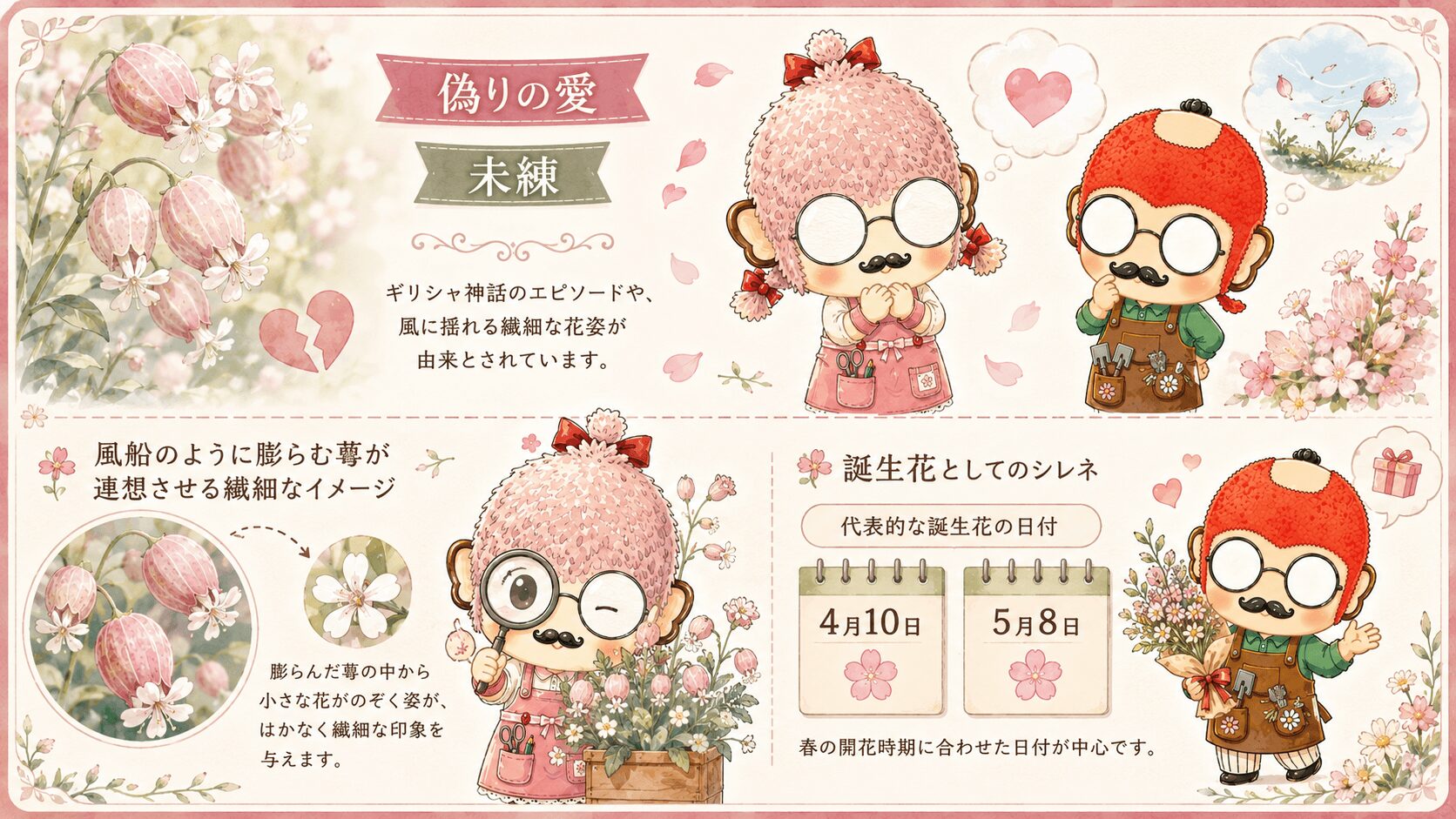 シレネの花言葉一覧